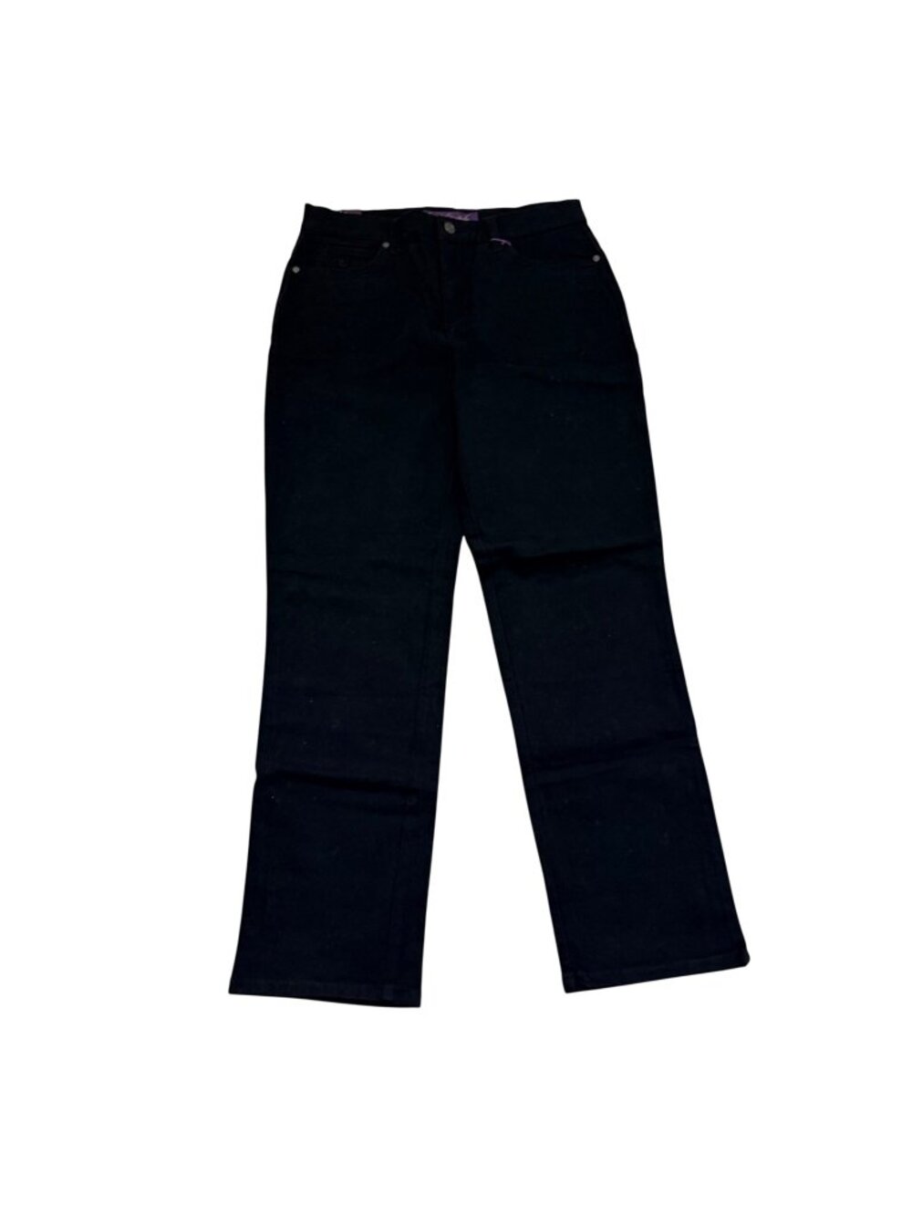 Gloria Vanderbilt Jeans Amanda Black Tapered Leg 8 Short Supreme Stretch Classic